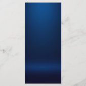 Abschluss für das Recht auf Silver and Blue Justic Menükarte (Rückseite)