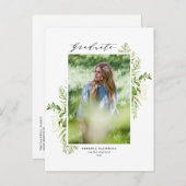 Abschluss für das vertikale Foto Ankündigungspostkarte (Vorne/Hinten)