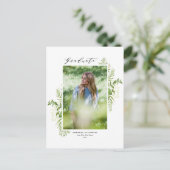 Abschluss für das vertikale Foto Ankündigungspostkarte (Stehend Vorderseite)