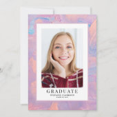 Abschluss für den blauen und Lila akyrlischen Hint Ankündigung (Vorderseite)