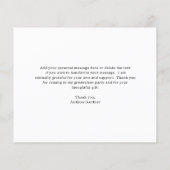 Abschluss für den einfachen Vorstand Vielen Dank (Rückseite)