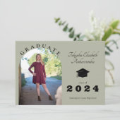 Abschluss für den Gymnasium Ankündigung (Stehend Vorderseite)