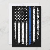 Abschluss für die Einziehung von Polizeibeamten Ge Einladung (Rückseite)