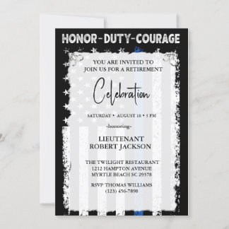 Abschluss für die Einziehung von Polizeibeamten Ge Einladung