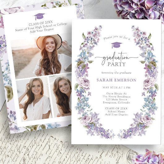 Abschluss für die Frühjahrs-Wildblume Einladung