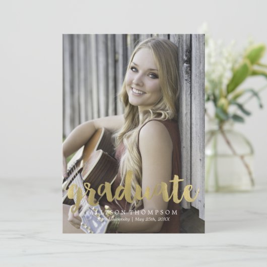 Abschluss für die Goldbrush-Typografie Ankündigung (Stehend Vorderseite)