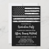 Abschluss für die Korrektur des dünnen Grau-Linien Einladung (Vorderseite)