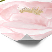 Abschluss für die Rosa Blütenpracht Begrüßungszeic Poster (Ecke)