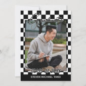 Abschluss für die schwarz-weiß karierte finnische ankündigung (Vorderseite)