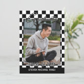 Abschluss für die schwarz-weiß karierte finnische  ankündigung (Stehend Vorderseite)