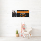 Abschluss für ein schwarzes Orange-Foto der Klasse Banner (Insitu)