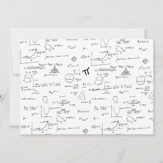 Abschluss für einfache Schwarz-Weiß-Skripte Dankeskarte (Rückseite)