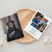 Abschluss für einfache Skriptfotografie Ankündigung