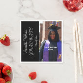 Abschluss für elegantes Foto der Frau Serviette (Beispiel)