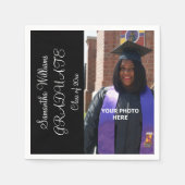 Abschluss für elegantes Foto der Frau Serviette (Vorderseite)