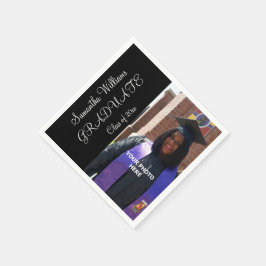 Abschluss für elegantes Foto der Frau Serviette