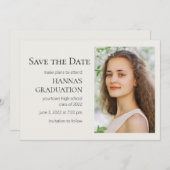 Abschluss für Foto mit weißem, bearbeitbarem Farbt (Vorne/Hinten)