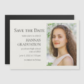 Abschluss für Foto mit weißem, bearbeitbarem Farbt Magnetkarte (Vorne/Hinten)