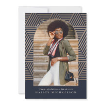 Abschluss für geometrisches Foto für Navy und Taup