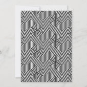 Abschluss für geometrisches Foto, schwarz und weiß Ankündigung (Rückseite)