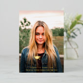 Abschluss für gerundete Skripte vor/zurück des Fot Folieneinladung (Stehend vorne)