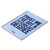 Abschluss für Gewohnheitspsychologie, Funny Psycho Notizblock (Linke Seite)