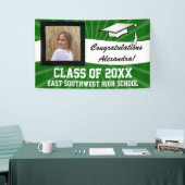 Abschluss für grünes Weißes Foto Banner (Messeveranstaltung)