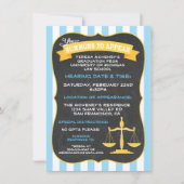 Abschluss für Jurastudien Einladung Summons (Vorderseite)