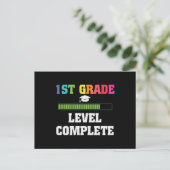 Abschluss für Kinder der 1. Klasse Postkarte (Stehend Vorderseite)