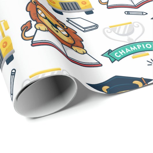 Abschluss für Kinder Geschenkpapier (Rolleneckpunkt)