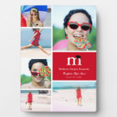 Abschluss für klassische Monogramm-Farbblock 6 Fot Fotoplatte (Vorderseite)