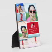 Abschluss für klassische Monogramm-Farbblock 6 Fot Fotoplatte (Seite)