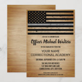 Abschluss für Korrektoren, dünn grau, Linie IV Einladung (Vorne/Hinten)