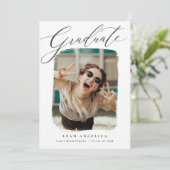 Abschluss für künstlerisches Gerahmtes Foto Einlad Ankündigung (Stehend Vorderseite)