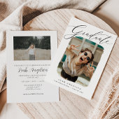 Abschluss für künstlerisches Gerahmtes Foto Einlad Ankündigung