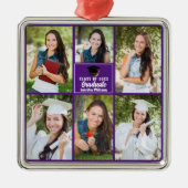 Abschluss für lila Bildbearbeitungssoftware Ornament Aus Metall (Vorne)