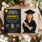 Abschluss für Mädchen mit Foto Einladung