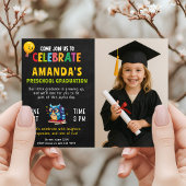 Abschluss für Mädchen mit Foto Einladung