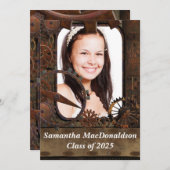 Abschluss für maschinelle Foto Einladung (Vorne/Hinten)