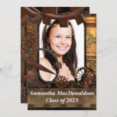 Abschluss für maschinelle Foto Einladung (Vorne/Hinten)