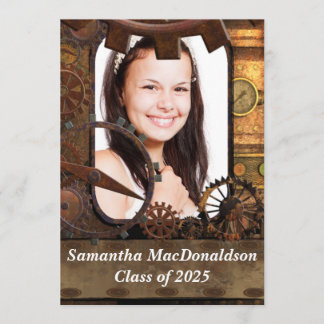 Abschluss für maschinelle Foto Einladung