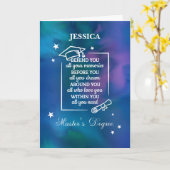 Abschluss für Master-Abschluss Karte (Gelbe Blume)