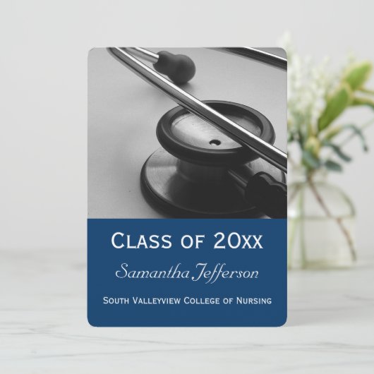 Abschluss für medizinisches Foto Save The Date (Stehend Vorderseite)