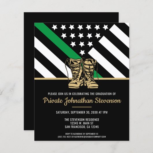 Abschluss für militärische Ausbildung (Vorne/Hinten)