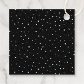 Abschluss für Minimalistisches Schwarzes Foto 2025 Geschenkanhänger (Rückseite)