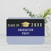 Abschluss für modernes Grafikdesign , Abitur Party Einladung (Stehend Vorderseite)