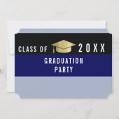 Abschluss für modernes Grafikdesign , Abitur Party Einladung (Vorderseite)