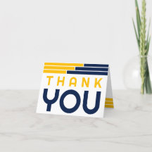 Abschluss für Navy & Gold Bars Vielen Dank