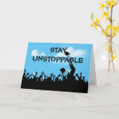 Abschluss für nicht zu stoppenden Text bleibe Karte (Gelbe Blume)