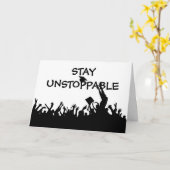 Abschluss für nicht zu stoppenden Text bleibe Karte (Gelbe Blume)